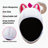 White Cat Cartoon Diving Hood