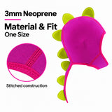 Pink Dinosar Cartoon Diving Hood