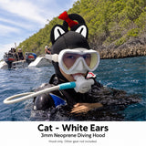 Cat Pink Cartoon Diving Hood