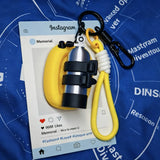 Scuba Diving Backplate & Wing Keychain with Mini Air Tank