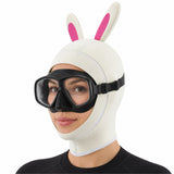 White Bunny Diving Hood