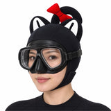Cat Pink Cartoon Diving Hood