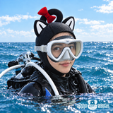 Cat Pink Cartoon Diving Hood