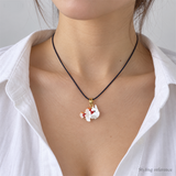 Frogfish Jewelry, Hand-Painted Enamel Pendant and Stud Earrings with Playful Ocean Animal Detail