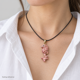 Seahorse Jewelry, Pink Hand-Painted Enamel Pendant and Fishhook Earrings for Ocean-Inspired Style