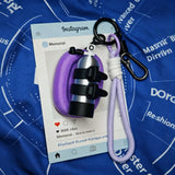 Scuba Diving Backplate & Wing Keychain with Mini Air Tank
