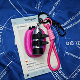 Scuba Diving Backplate & Wing Keychain with Mini Air Tank
