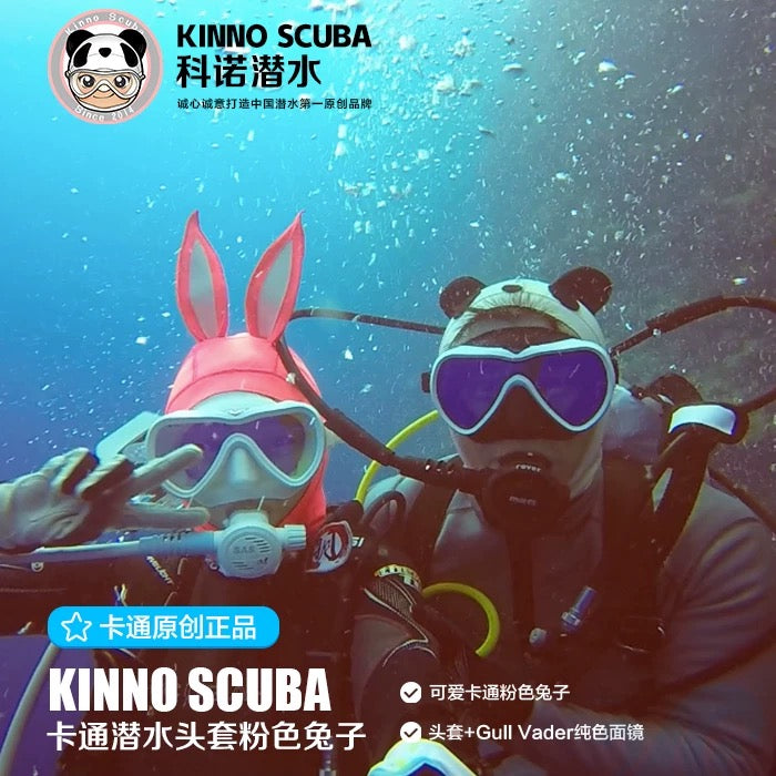 Scuba Diving Rabbit Kinno Scuba Pink Rabbit Diving Hood