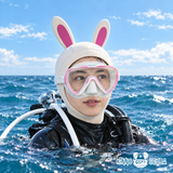 White Bunny Diving Hood