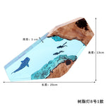 Handmade Resin Ocean Night Light Decoration USB Interface