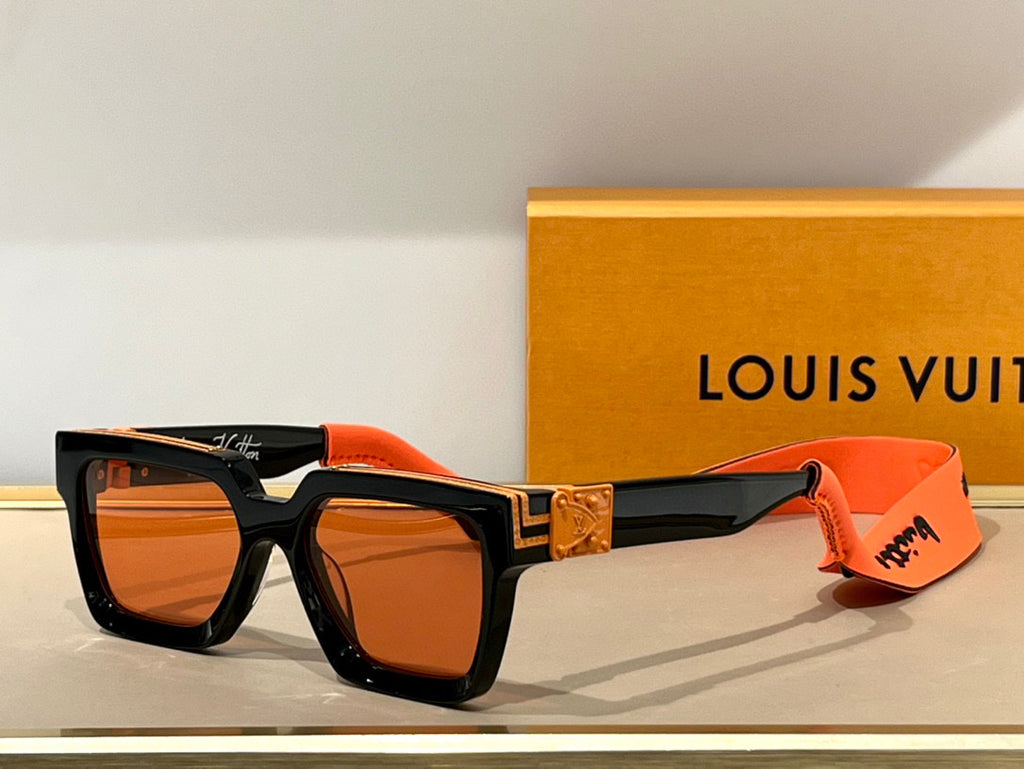 Louis Vuitton 1.1 Millionaires Sunglasses Black/Orange