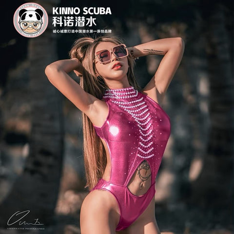 Pure hand tailored one-piece swimsuit bikini
