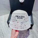 PRADA Raffia bucket hat