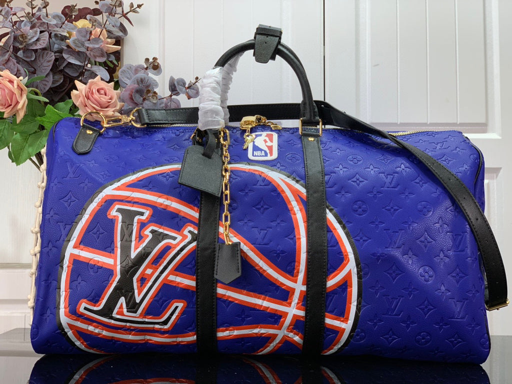 Louis Vuitton x NBA Monogram Canvas Basketball Keepall 55 Bag Louis Vuitton