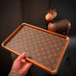 Handmade Walnut Chinese Style Wlate