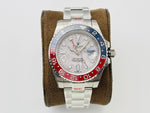 The Oyster Perpetual GMT-Master II in 18 ct white gold with an Oyster bracelet