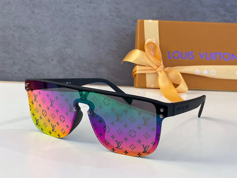 Louis Vuitton LV Waimea Shield Sunglasses Rainbow Acetate Multicolor 1011312