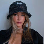 PRADA Raffia bucket hat