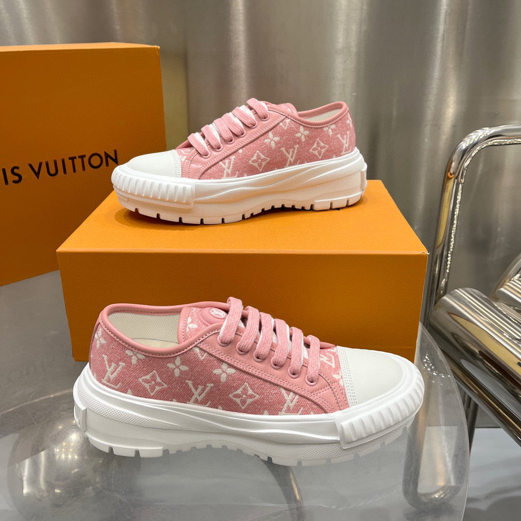 Louis Vuitton Orange & Black Millenium Sneaker