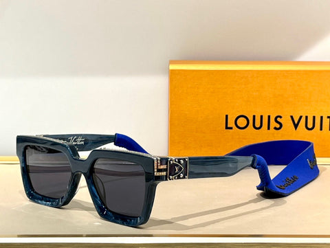 Louis Vuitton Black/Gold Z1165W 1.1 Millionaires Square Sunglasses