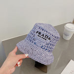 PRADA Raffia bucket hat