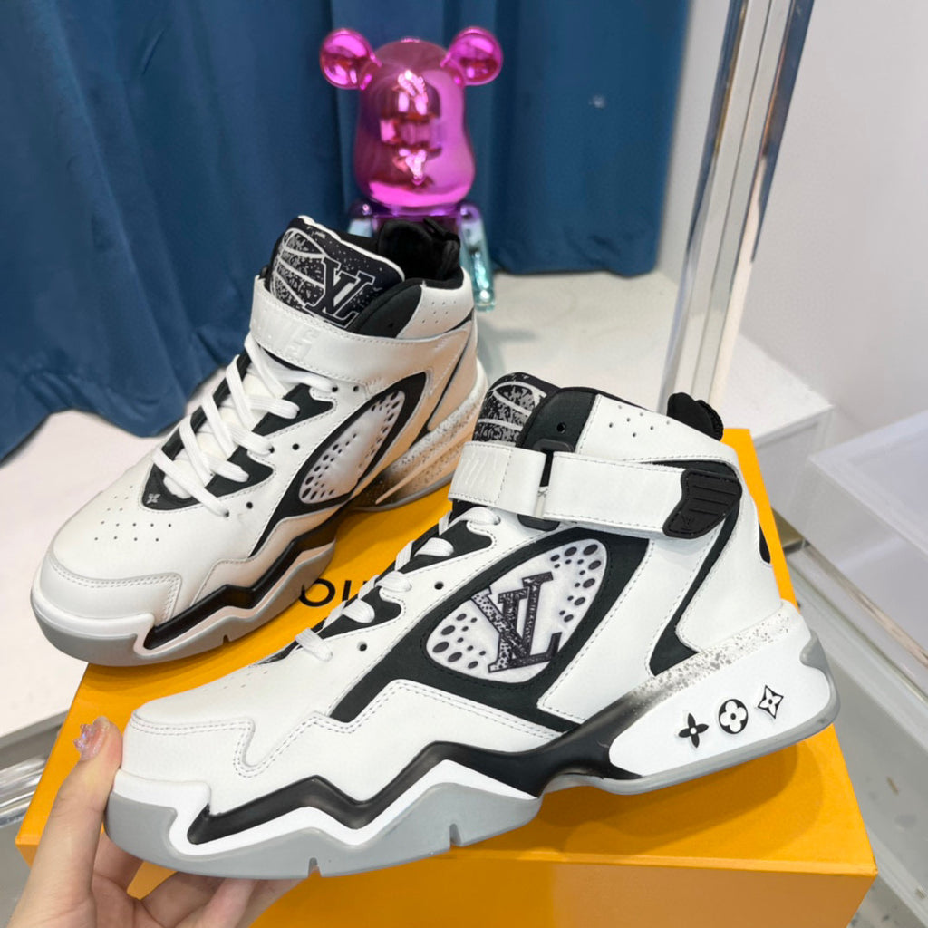 [NO BOX] LOUIS VUITTON LV TRAINER PINK WHITE NEW