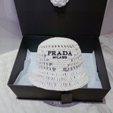 PRADA Raffia bucket hat