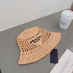 PRADA Raffia bucket hat