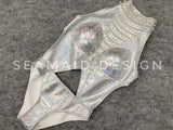 Pure hand tailored one-piece swimsuit bikini